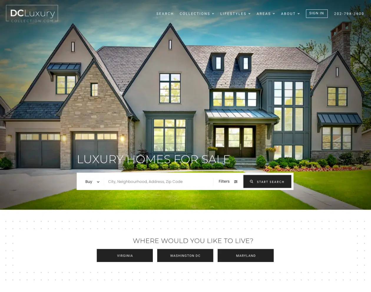 DC Luxury Collection Homepage