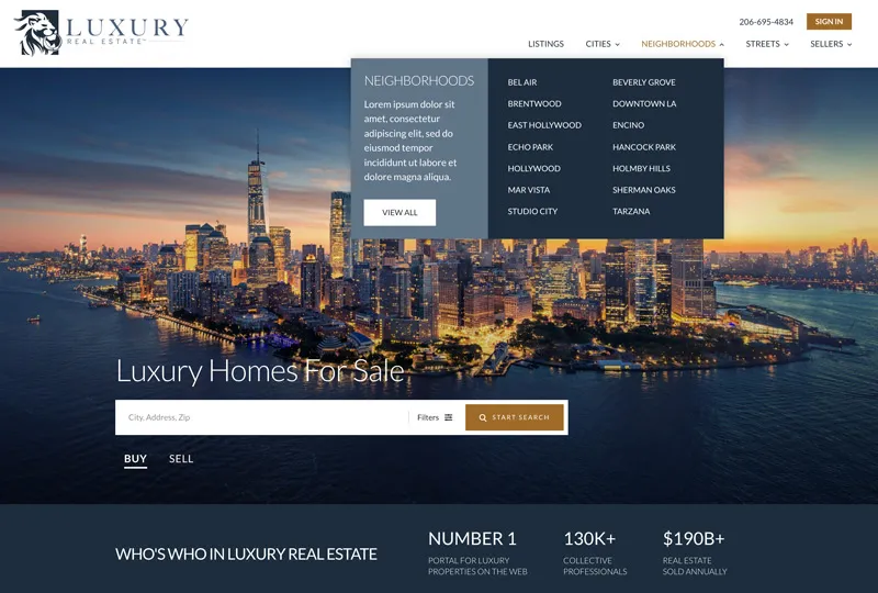 REW + LUX Website