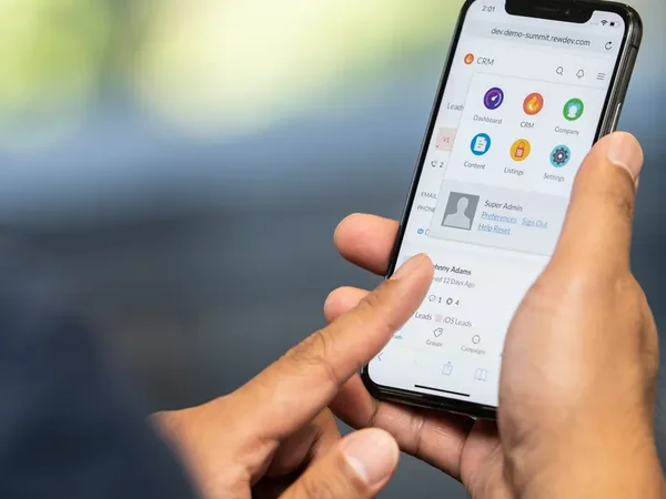 Our CRM works on mobile phones