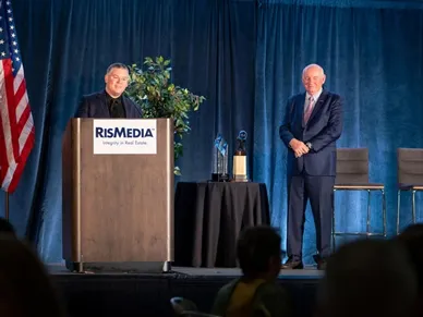 Morgan Carey and John Featherston, CEO of RISMedia