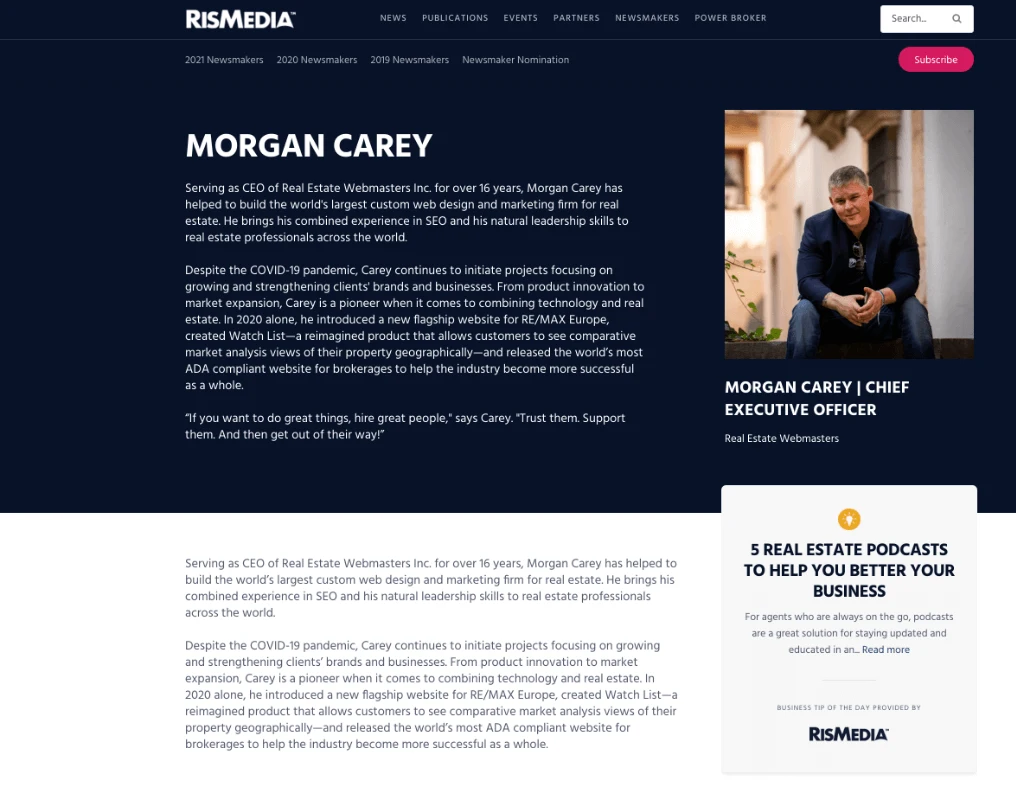 Morgan Carey RIS Media Post